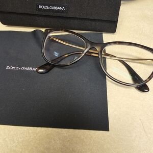 Dolce & Gabbana Prescription Glasses With Case Amd Cleaning Cloth